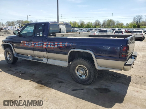 1998 Dodge 2500 with VIN 1B7KF23Z4WJ171365, listed as a Copart auction lot 55085915 with 222,954 mi miles and Clean Title. Bid and sale history available at carsss.com. Image 2.
