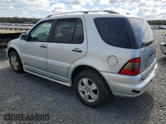 2005 Mercedes-Benz M-Class 3.7L with VIN 4JGAB57E25A535129, listed as a Copart auction lot 76950894 with 0 mi miles and Salvage Title. Bid and sale history available at carsss.com. Image 2.