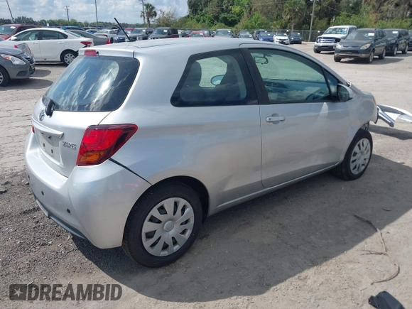 2015 Toyota Yaris L with VIN VNKJTUD34FA026280, listed as a IAAI auction lot 41691078 with 81,030 mi miles and . Bid and sale history available at carsss.com. Image 4.