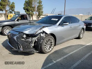 2022 Lexus ES 300h Luxury with VIN 58AEA1C19NU023407, listed as a Copart auction lot 63471635 with 39,938 mi miles and Salvage title. Bid and sale history available at DreamBid. Image 1.