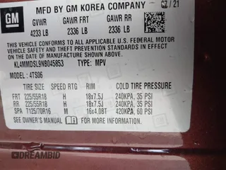2022 Buick Encore GX Select с VIN KL4MMDSL9NB045853, выставлен на аукционе IAAI как лот 42613332 с пробегом 6 149 миль миль и . История ставок и продаж доступна на DreamBid. Изображение 9.