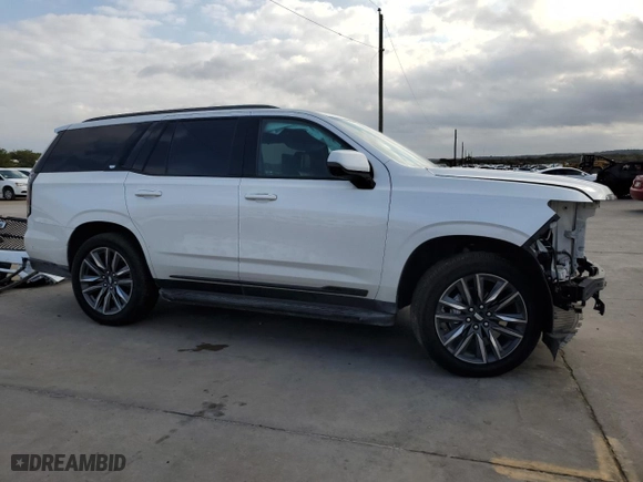 2021 Cadillac Escalade Sport Platinum with VIN 1GYS4GKL0MR447002, listed as a Copart auction lot 76842504 with 44,319 mi miles and Salvage Title. Bid and sale history available at carsss.com. Image 4.