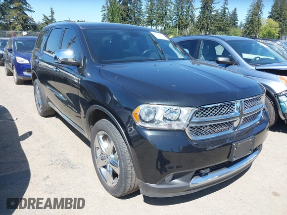2012 Dodge Durango Citadel with VIN 1C4SDJET7CC286082, listed as a IAAI auction lot 42196420 with 186,459 mi miles. Bid and sale history available at carsss.com. Image 1.