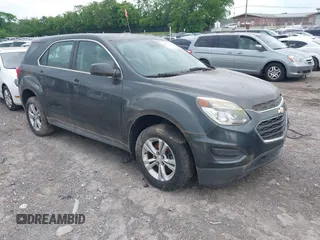 2017 Chevrolet Equinox LS with VIN 2GNALBEK4H1612596, listed as a IAAI auction lot 42052652 with 95,623 mi miles and . Bid and sale history available at carsss.com. Image 1.