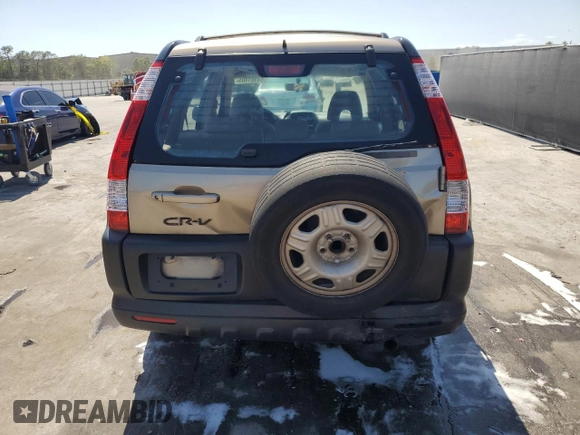 2005 Honda CR-V LX with VIN JHLRD68575C006515, listed as a Copart auction lot 54381405 with 183,916 mi miles and Salvage Title. Bid and sale history available at DreamBid. Image 6.