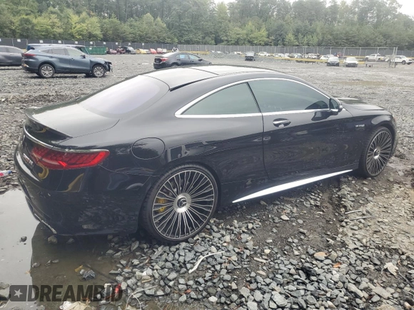 2018 Mercedes-Benz S 63 AMG with VIN WDDXJ8JB6JA032463, listed as a Copart auction lot 72035634 with Not Provided miles and Salvage Title. Bid and sale history available at DreamBid. Image 3.