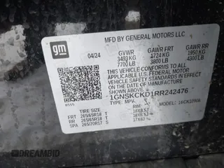 2024 Chevrolet Suburban LT z VIN 1GNSKCKD1RR242476, wystawiony jako IAAI lot #41577855 z przebiegiem 24 285 mil mil oraz . Historia ofert i sprzedaży dostępna na DreamBid. Obrazek 9.