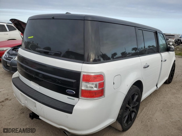 2017 Ford Flex Limited EcoBoost with VIN 2FMHK6DT6HBA12406, listed as a Copart auction lot 75587524 with 0 mi miles and Salvage Title. Bid and sale history available at carsss.com. Image 3.