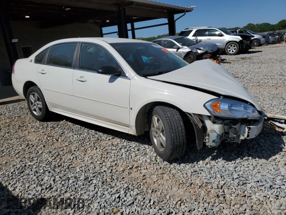 2009 Chevrolet Impala LS with VIN 2G1WB57KX91284157, listed as a Copart auction lot 53298955 with Not Provided miles and Salvage Title. Bid and sale history available at DreamBid. Image 4.