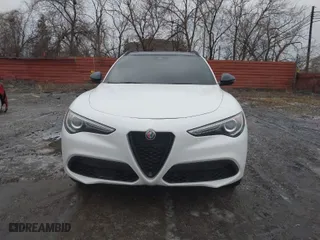 2021 Alfa Romeo Stelvio Ti with VIN ZASPAKBNXM7D15764, listed as a IAAI auction lot 41502764 with 48,714 mi miles. Bid and sale history available at carsss.com. Image 12.