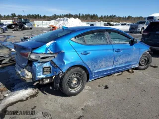 2017 Hyundai Elantra SE with VIN KMHD74LF4HU329532, listed as a Copart auction lot 45881505 with 0 mi miles and Salvage Title. Bid and sale history available at carsss.com. Image 3.