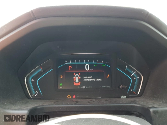 2018 Honda Odyssey Elite with VIN 5FNRL6H94JB010442, listed as a Copart auction lot 62077815 with 118,058 mi miles and Salvage title. Bid and sale history available at DreamBid. Image 9.