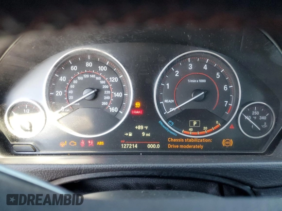 2018 BMW 3 Series 328i z VIN WBA8E9C53GK644586, wystawiony jako Copart lot #57694595 z przebiegiem 127 214 mil mil oraz Szkoda całkowita • Salvage title. Historia ofert i sprzedaży dostępna na DreamBid. Obrazek 9.