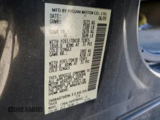 2009 Nissan Titan SE with VIN 1N6BA07D89N314636, listed as a Copart auction lot 86725854 with 167,370 mi miles and Salvage Title. Bid and sale history available at carsss.com. Image 15.