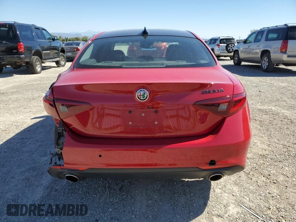 2018 Alfa Romeo Giulia Ti Sport with VIN ZARFAECN2J7596268, listed as a Copart auction lot 73506504 with 69,088 mi miles and Salvage Title. Bid and sale history available at carsss.com. Image 6.