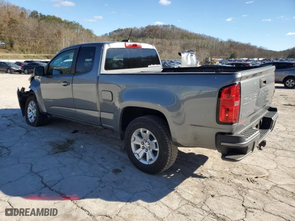 2021 Chevrolet Colorado 2WD LT with VIN 1GCHSCEA1M1278664, listed as a Copart auction lot 79946274 with 43,290 mi miles and Salvage Title. Bid and sale history available at carsss.com. Image 2.