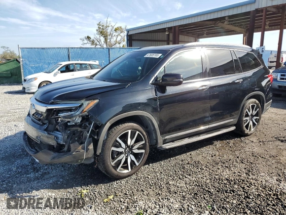 2019 Honda Pilot Touring 8-Passenger z VIN 5FNYF5H97KB007291, wystawiony jako Copart lot #47608765 z przebiegiem 70 758 mil mil oraz Szkoda całkowita • Salvage title. Historia ofert i sprzedaży dostępna na DreamBid. Obrazek 1.