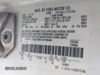 2019 Ford Transit Connect XL with VIN NM0LS6E70K1415846, listed as a IAAI auction lot 40646557 with 67,152 mi miles and . Bid and sale history available at DreamBid. Image 9.