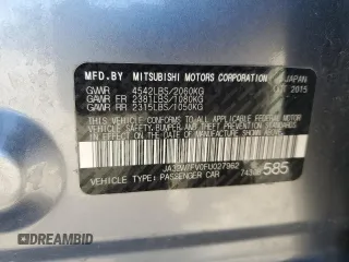 2015 Mitsubishi Lancer Evolution Final Edition with VIN JA32W7FV0FU027962, listed as a Copart auction lot 85763774 with 56,671 mi miles and Salvage Title. Bid and sale history available at carsss.com. Image 14.
