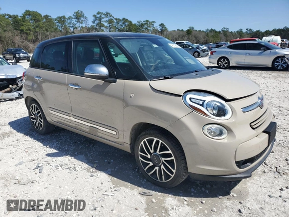 2015 FIAT 500L Lounge with VIN ZFBCFACH3FZ031012, listed as a Copart auction lot 48143845 with 146,321 mi miles and Salvage Title. Bid and sale history available at carsss.com. Image 4.
