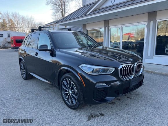 2019 BMW X5 xDrive40i with VIN 5UXCR6C59KLL06000, listed as a IAAI auction lot 41787142 with 225,096 mi miles. Bid and sale history available at carsss.com. Image 1.