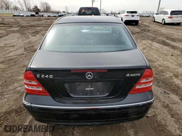 2004 Mercedes-Benz C 240 with VIN WDBRF81J54F458372, listed as a Copart auction lot 49205505 with 200,240 mi miles and Non repairable. Bid and sale history available at DreamBid. Image 6.