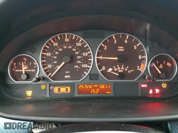 2003 BMW 3 Series 330xi with VIN WBAEW53413PG10291, listed as a Copart auction lot 86694294 with 291,542 mi miles and Salvage Title. Bid and sale history available at carsss.com. Image 9.