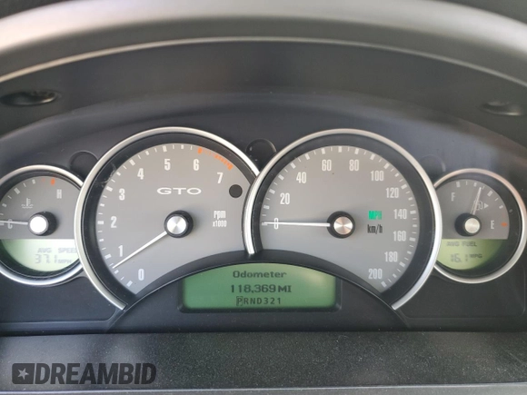 2004 Pontiac GTO with VIN 6G2VX12G74L315052, listed as a Copart auction lot 42952005 with 118,369 mi miles and Salvage Title. Bid and sale history available at carsss.com. Image 9.