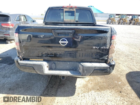 2022 Nissan Frontier S with VIN 1N6ED1EK4NN656008, listed as a Copart auction lot 57946915 with 25,607 mi miles and Salvage title. Bid and sale history available at DreamBid. Image 6.