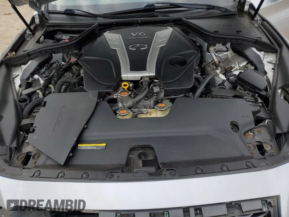 2017 Infiniti Q50 3.0t Sport with VIN JN1EV7AR4HM841419, listed as a Copart auction lot 85579134 with 101,216 mi miles and Salvage Title. Bid and sale history available at carsss.com. Image 12.