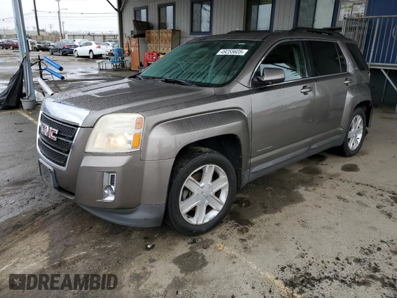 2010 GMC Terrain SLT-1 with VIN 2CTALFEW9A6285547, listed as a Copart auction lot 49255605 with 170,963 mi miles and Salvage Title. Bid and sale history available at carsss.com. Image 1.