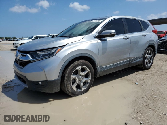 2017 Honda CR-V EX-L with VIN 5J6RW1H88HL000614, listed as a Copart auction lot 51646085 with 52,695 mi miles and Salvage Title. Bid and sale history available at DreamBid. Image 1.