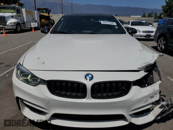 2015 BMW M4 with VIN WBS3R9C51FK334414, listed as a Copart auction lot 52451035 with 122,436 mi miles and Salvage title. Bid and sale history available at DreamBid. Image 5.