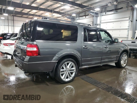 2015 Ford Expedition Max Platinum with VIN 1FMJK1MT5FEF21604, listed as a Copart auction lot 79306064 with 206,641 mi miles and Salvage title. Bid and sale history available at DreamBid. Image 3.
