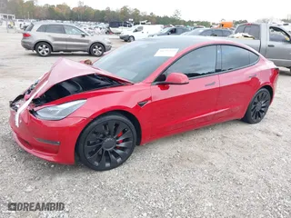 2022 Tesla Model 3 Performance with VIN 5YJ3E1ECXNF326159, listed as a IAAI auction lot 40796573 with 43,512 mi miles. Bid and sale history available at carsss.com. Image 19.