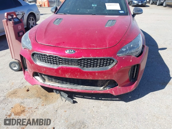 2019 Kia Stinger GT1 with VIN KNAE45LC4K6058140, listed as a IAAI auction lot 41859753 with 63,847 mi miles and . Bid and sale history available at DreamBid. Image 6.