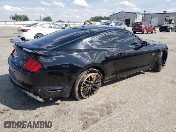 2018 Ford Mustang GT z VIN 1FA6P8CF5J5135182, wystawiony jako Copart lot #55926915 z przebiegiem 18 469 mil mil oraz Szkoda całkowita • Salvage title. Historia ofert i sprzedaży dostępna na DreamBid. Obrazek 3.