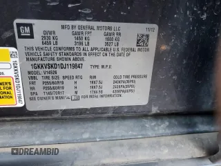 2013 GMC Acadia SLT z VIN 1GKKVSKD1DJ119847, wystawiony jako Copart lot #43279255 z przebiegiem 187 307 mil mil oraz Szkoda całkowita • Salvage title. Historia ofert i sprzedaży dostępna na DreamBid. Obrazek 13.