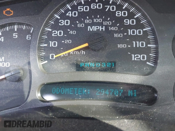 2003 Chevrolet Tahoe Z71 with VIN 1GNEK13Z93R267077, listed as a IAAI auction lot 42504842 with 294,707 mi miles and . Bid and sale history available at DreamBid. Image 7.