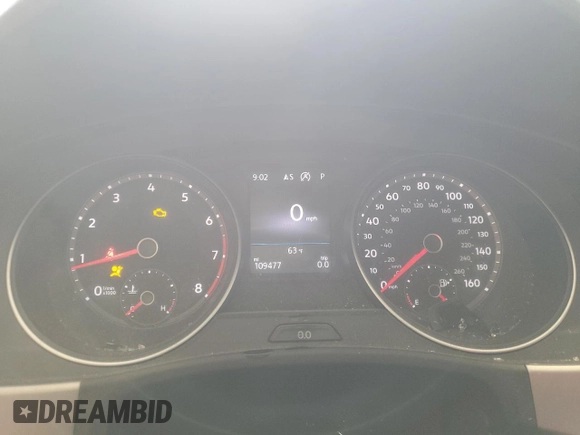 2018 Volkswagen Atlas SE with VIN 1V2KR2CA4JC512020, listed as a Copart auction lot 60404745 with 109,477 mi miles and Non repairable. Bid and sale history available at DreamBid. Image 9.