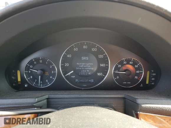 2006 Mercedes-Benz E 350 with VIN WDBUF56J66A816080, listed as a Copart auction lot 44451075 with 240,237 mi miles and Salvage Title. Bid and sale history available at DreamBid. Image 9.