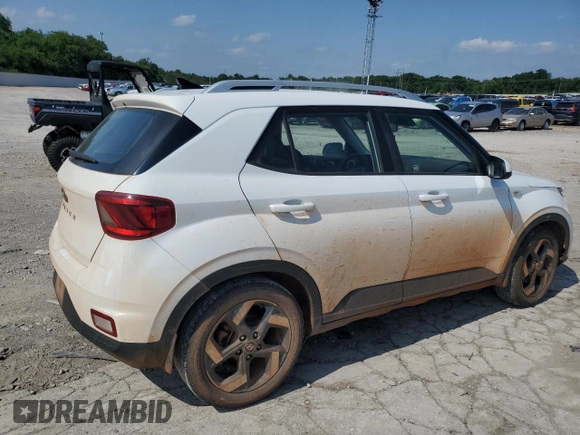 2021 Hyundai Venue SEL with VIN KMHRC8A37MU086732, listed as a Copart auction lot 59183105 with 104,202 mi miles and Salvage title. Bid and sale history available at DreamBid. Image 3.
