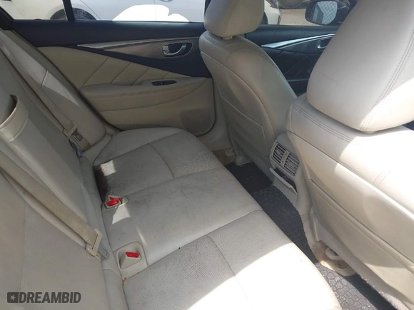 2015 Infiniti Q50 Premium with VIN JN1BV7AR9FM415466, listed as a IAAI auction lot 41960277 with 164,446 mi miles. Bid and sale history available at carsss.com. Image 8.