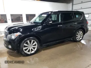2012 Infiniti QX56 8-passenger with VIN JN8AZ2NC7C9316797, listed as a Copart auction lot 49735415 with 174,598 mi miles and Clean Title. Bid and sale history available at carsss.com. Image 1.