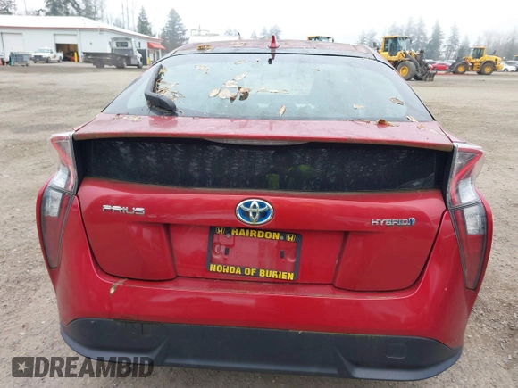 2017 Toyota Prius Two with VIN JTDKARFUXH3531849, listed as a IAAI auction lot 41301786 with 92,163 mi miles. Bid and sale history available at carsss.com. Image 16.