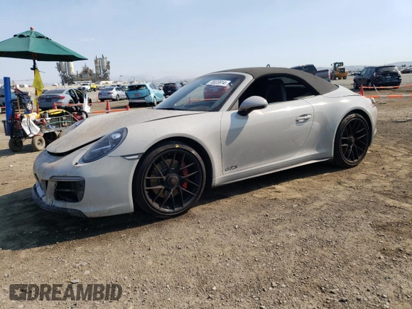 2018 Porsche 911 Carrera S with VIN WP0CB2A98JS147091, listed as a Copart auction lot 70023914 with 49,850 mi miles and Salvage Title. Bid and sale history available at carsss.com. Image 1.