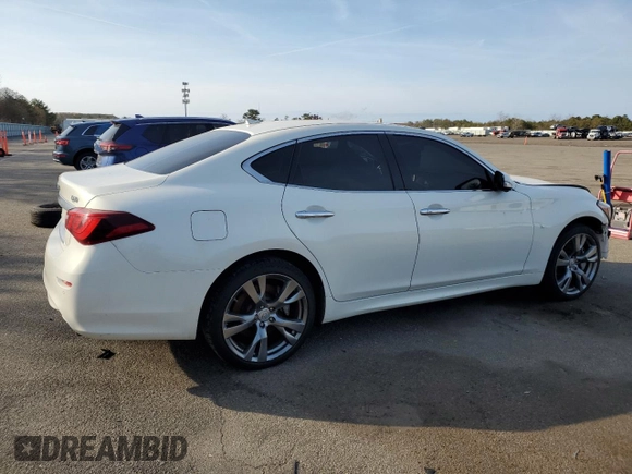 2015 Infiniti Q70 with VIN JN1BY1AR6FM561375, listed as a Copart auction lot 46578795 with 147,080 mi miles and Salvage title. Bid and sale history available at DreamBid. Image 3.