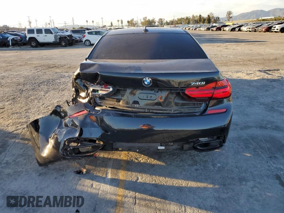 2017 BMW 7 Series 740i with VIN WBA7E2C38HG741255, listed as a Copart auction lot 39926213 with 76,321 mi miles. Bid and sale history available at carsss.com. Image 6.