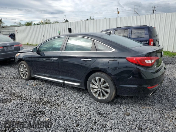 2017 Hyundai Sonata Sport with VIN 5NPE34AF5HH509992, listed as a Copart auction lot 56117115 with Not Provided miles and Salvage Title. Bid and sale history available at DreamBid. Image 2.