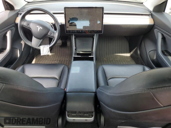 2018 Tesla Model 3 Long Range Battery with VIN 5YJ3E1EA6JF176429, listed as a Copart auction lot 53272005 with 46,243 mi miles and Salvage Title. Bid and sale history available at DreamBid. Image 8.